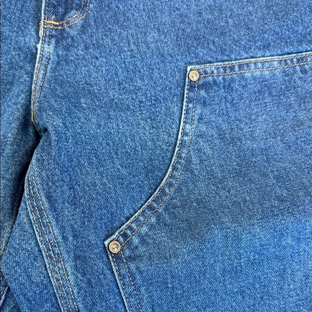 Carhartt Men's Relaxed Fit Blue Jeans double front heavyweight denim - Picture 2 of 11